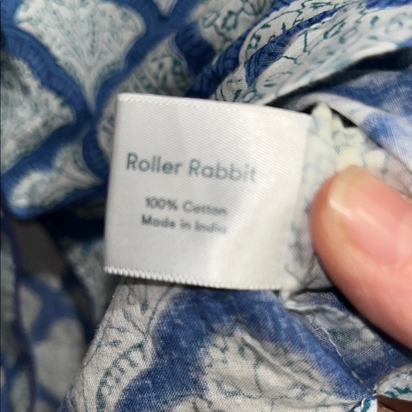 Adorable Roller Rabbit Blue and White Pajama Set - Picture 14 of 15